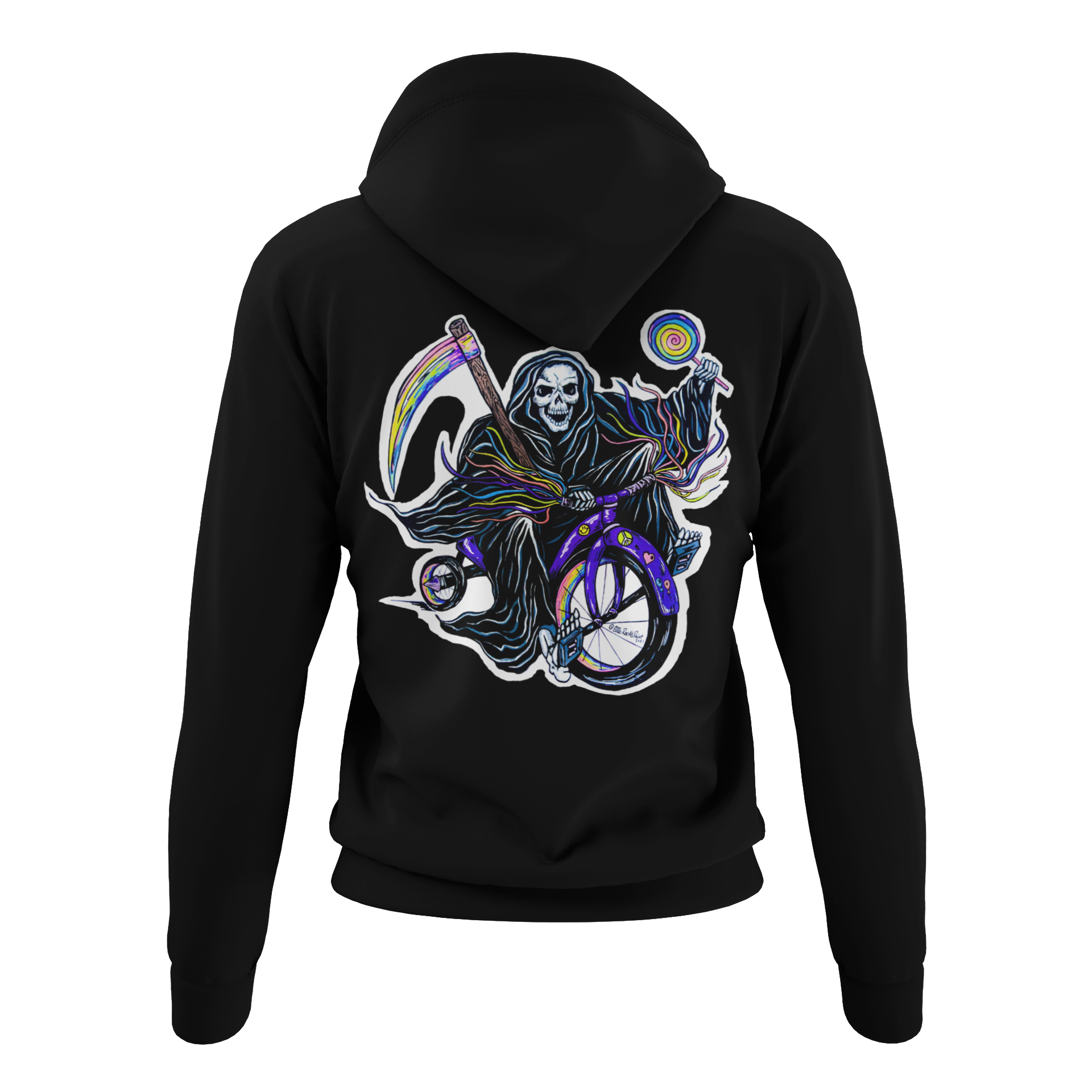 "Good Times Reaper" Hoodie by Lyndsay Pearce