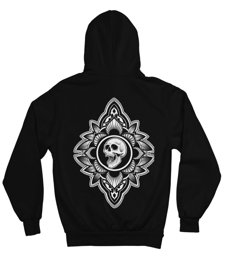 Skull Mandala Hoodie by Andrew Warren