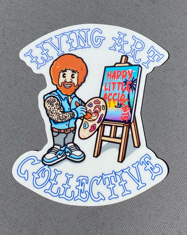 "Happy Little Accidents" sticker