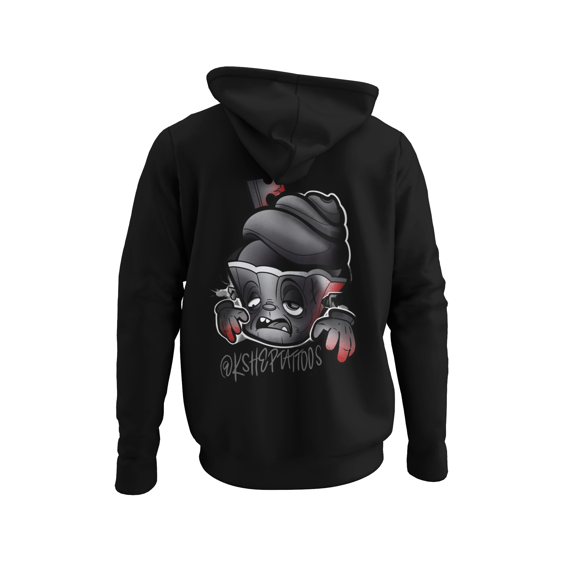 "Zombie Cupcake" Hoodie by Kevin Sheppard